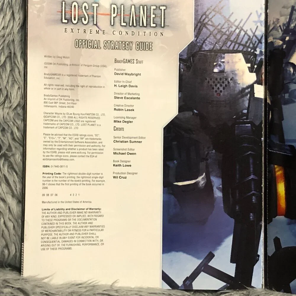 Lost Planet: Extreme Condition Signature Series Guide BradyGames 2006